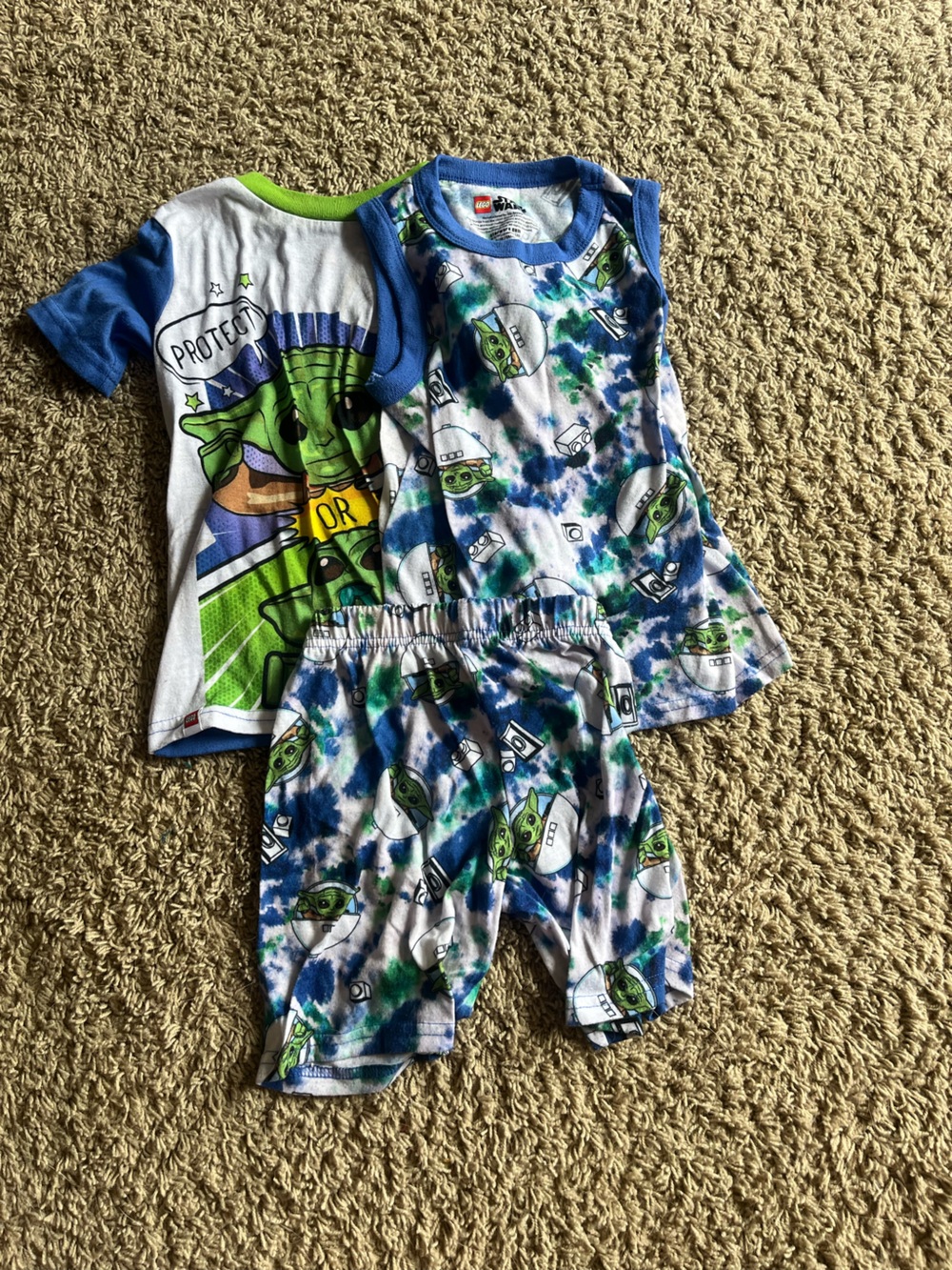 Lego Kids Blue & Green Space Character Pajama Set